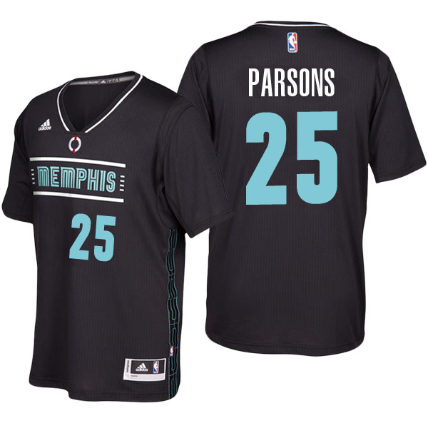 Men's  Men Memphis Grizzlies# 25 Chandler Parsons Black Pride Swingman Jersey