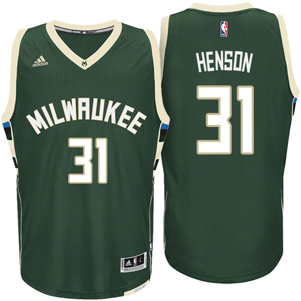 Men's  John Henson Milwaukee Bucks Adidas Swingman Climacool Green Jersey