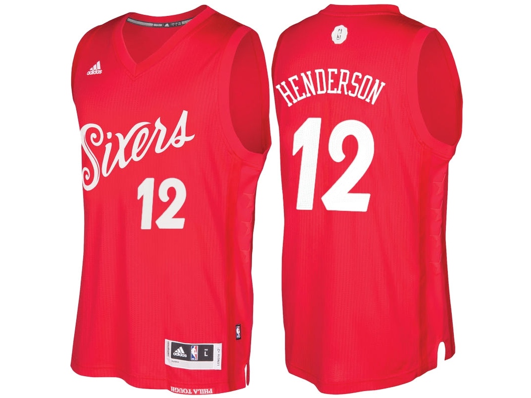 76ers 2016 Christmas Day Swingman Red Jersey