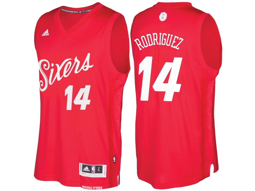 76ers 2016 Christmas Day Swingman Red Jersey