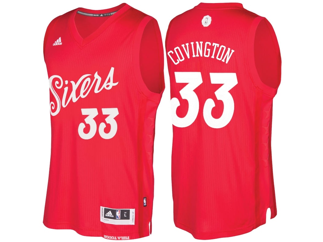 76ers 2016 Christmas Day Swingman Red Jersey