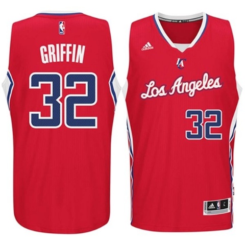 Men's  Los Angeles Clippers Blake Griffin New Swingman Road Red Jersey