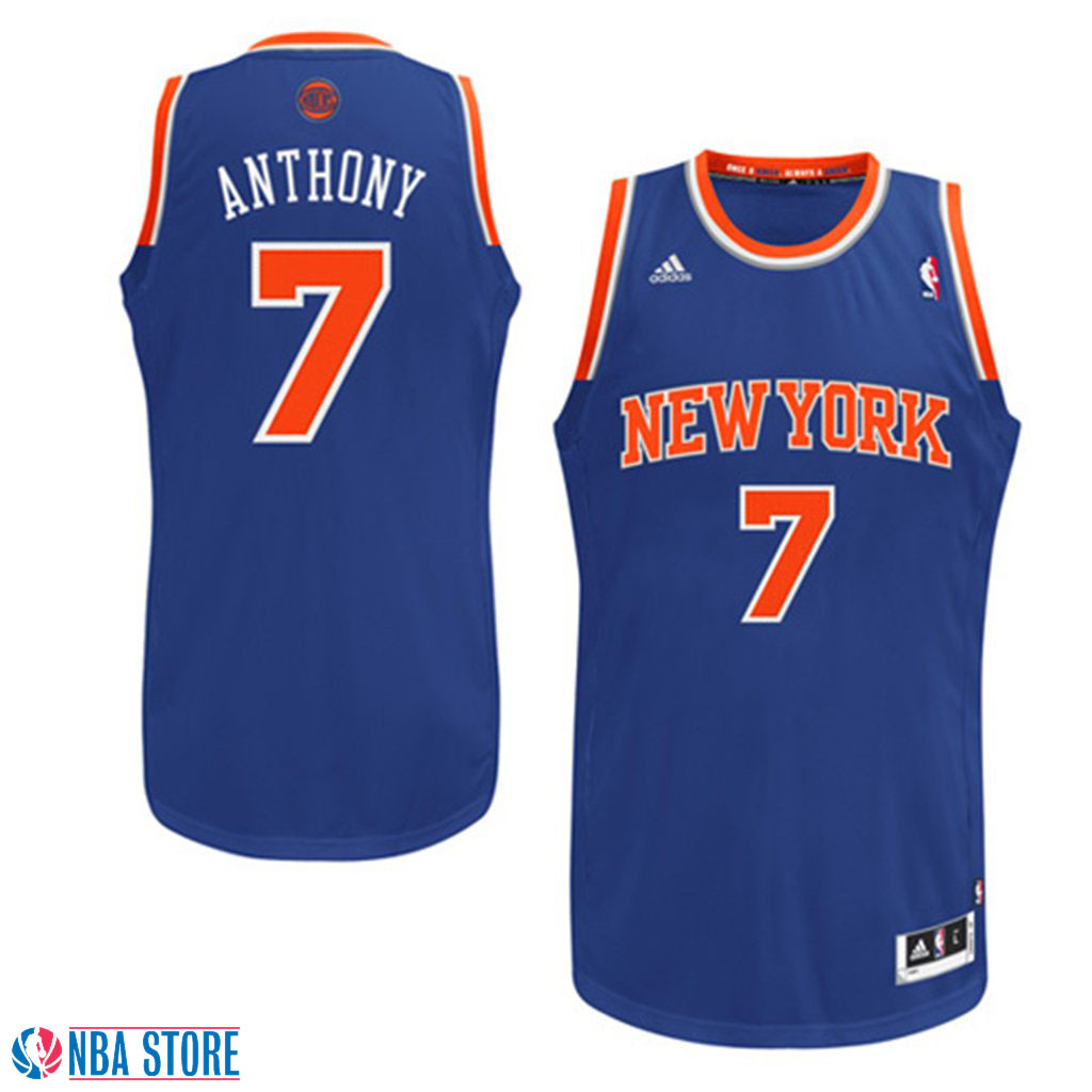 Men's  Carmelo Anthony New York Knicks Road Royal Blue Jersey