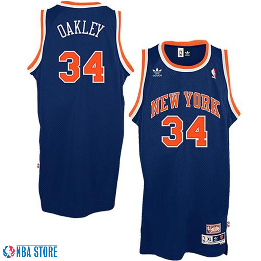 Men's  Charles Oakley New York Knicks Royal Blue Throwback Jersey