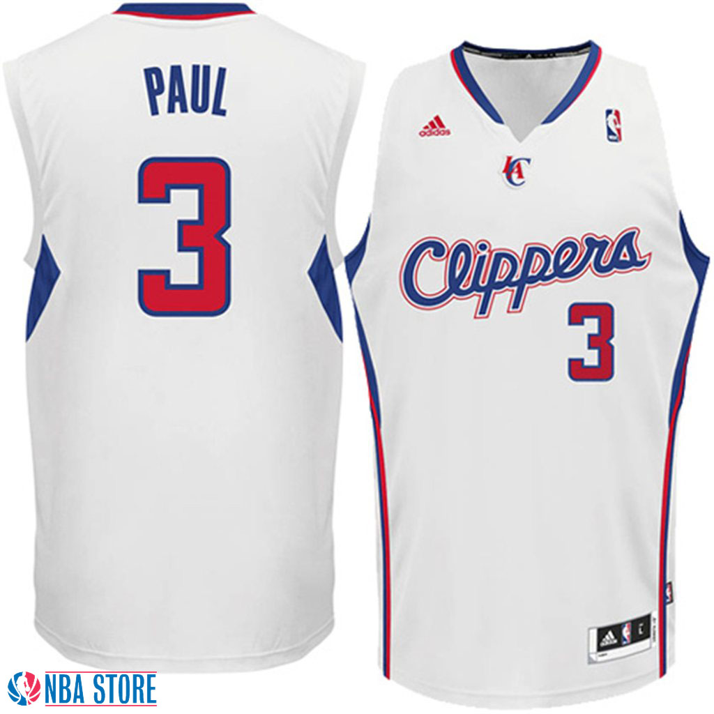 Men's  Chris Paul Los Angeles Clippers Revolution 30 White Jersey