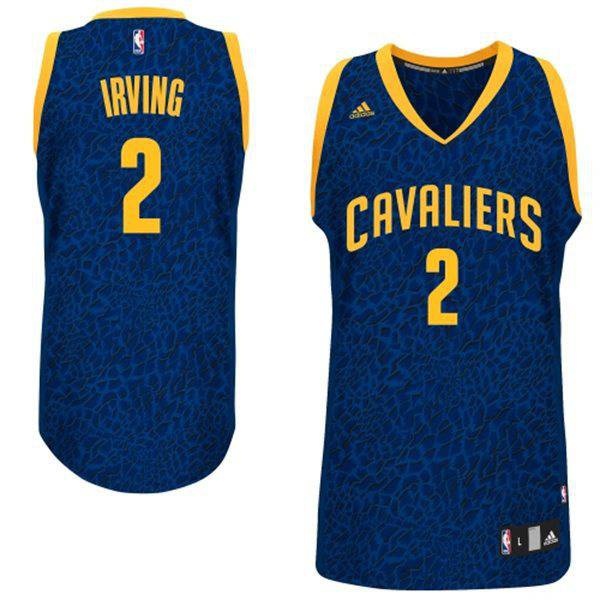 Men's  Cleveland #2 Kyrie Irving Crazy Light Leopard Jersey