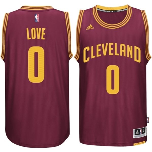 Men's  Cleveland Cavaliers #0 Kevin Love 2014-15 New Swingman Road Garnet Jersey