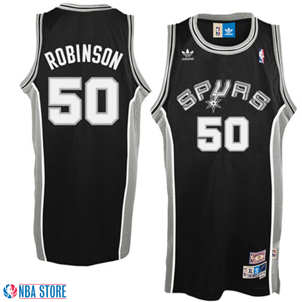 Men's  David Robinson San Antonio Spurs Throwback Black Jersey