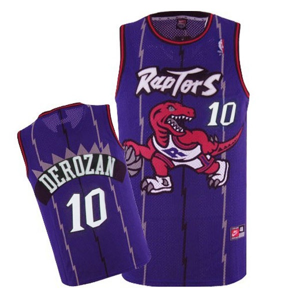 Men's  Toronto Raptors #10 DeMar DeRozan Hardwood Classics Purple Jersey