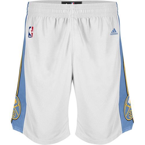 Men's  Denver Nuggets Home White Shorts, NBA Store