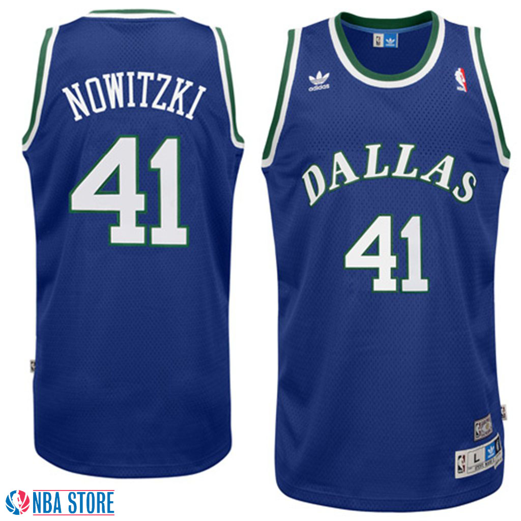 Men's  Dirk Nowitzki Royal Blue Throwback Jersey