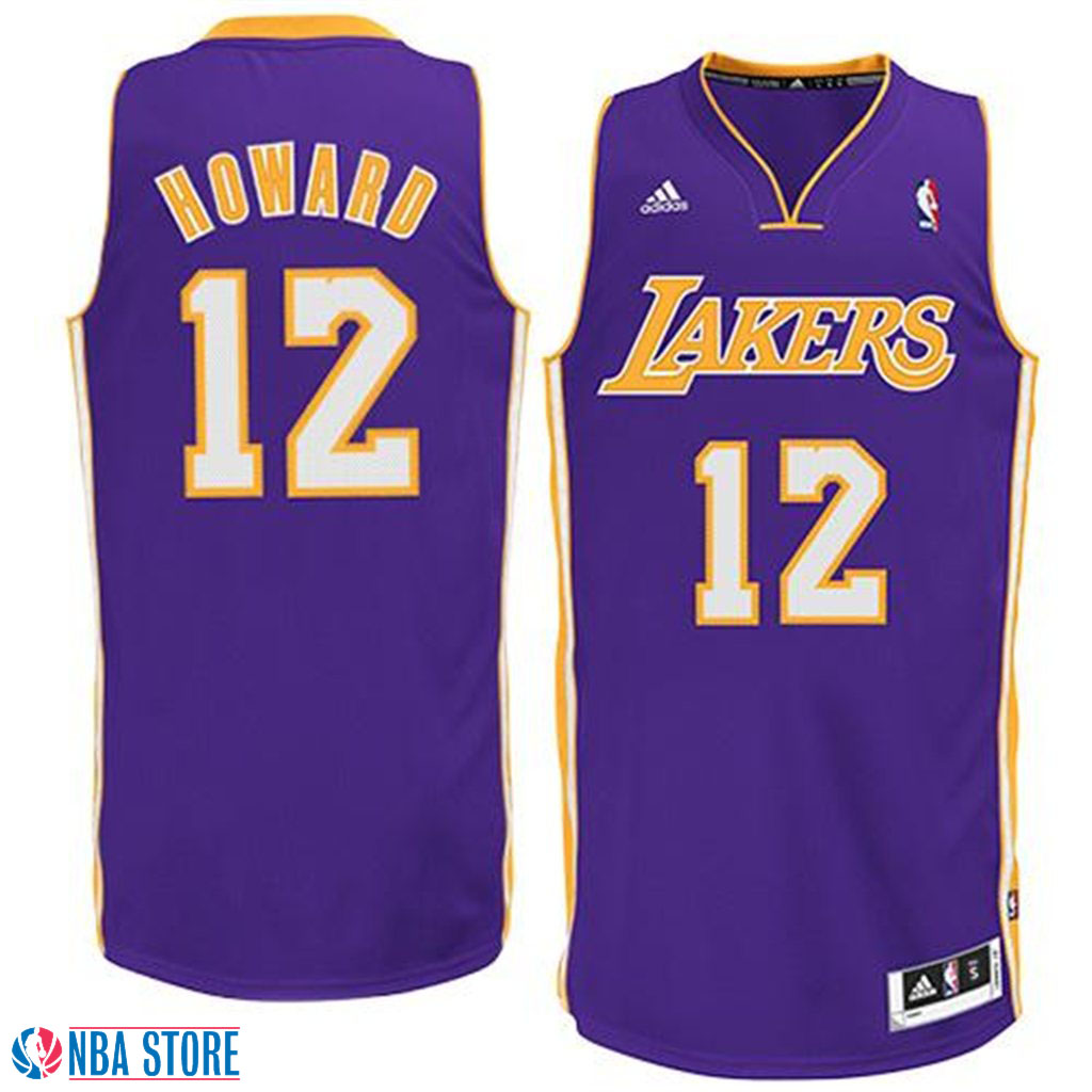 Men's  Dwight Howard Los Angeles Lakers Road Purple Jersey