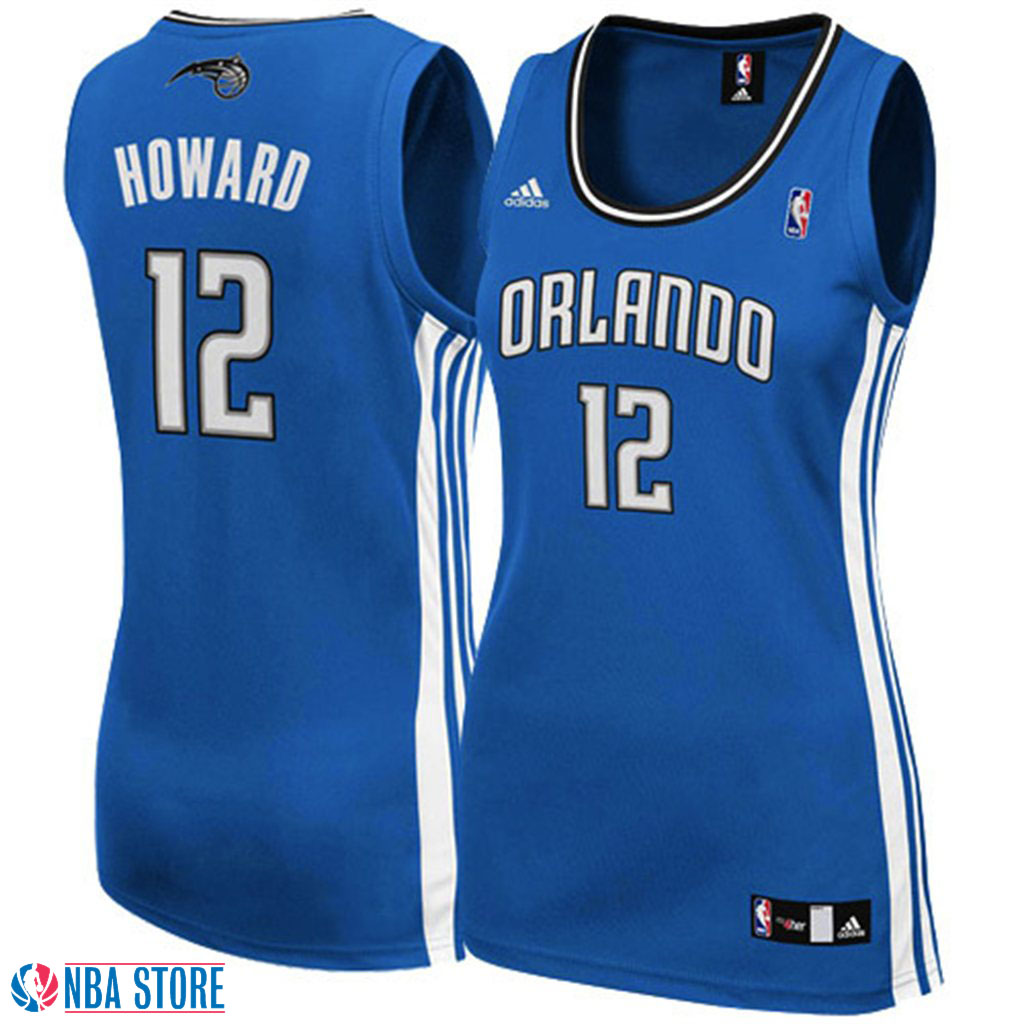  Dwight Howard Orlando Magic Women's Fashion Blue Jersey