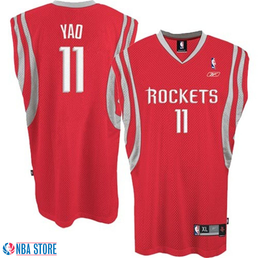 Men's  Houston Rockets Yao Ming Red Swingman Jersey