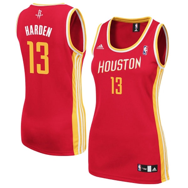  James Harden Rockets Womens Red Jersey