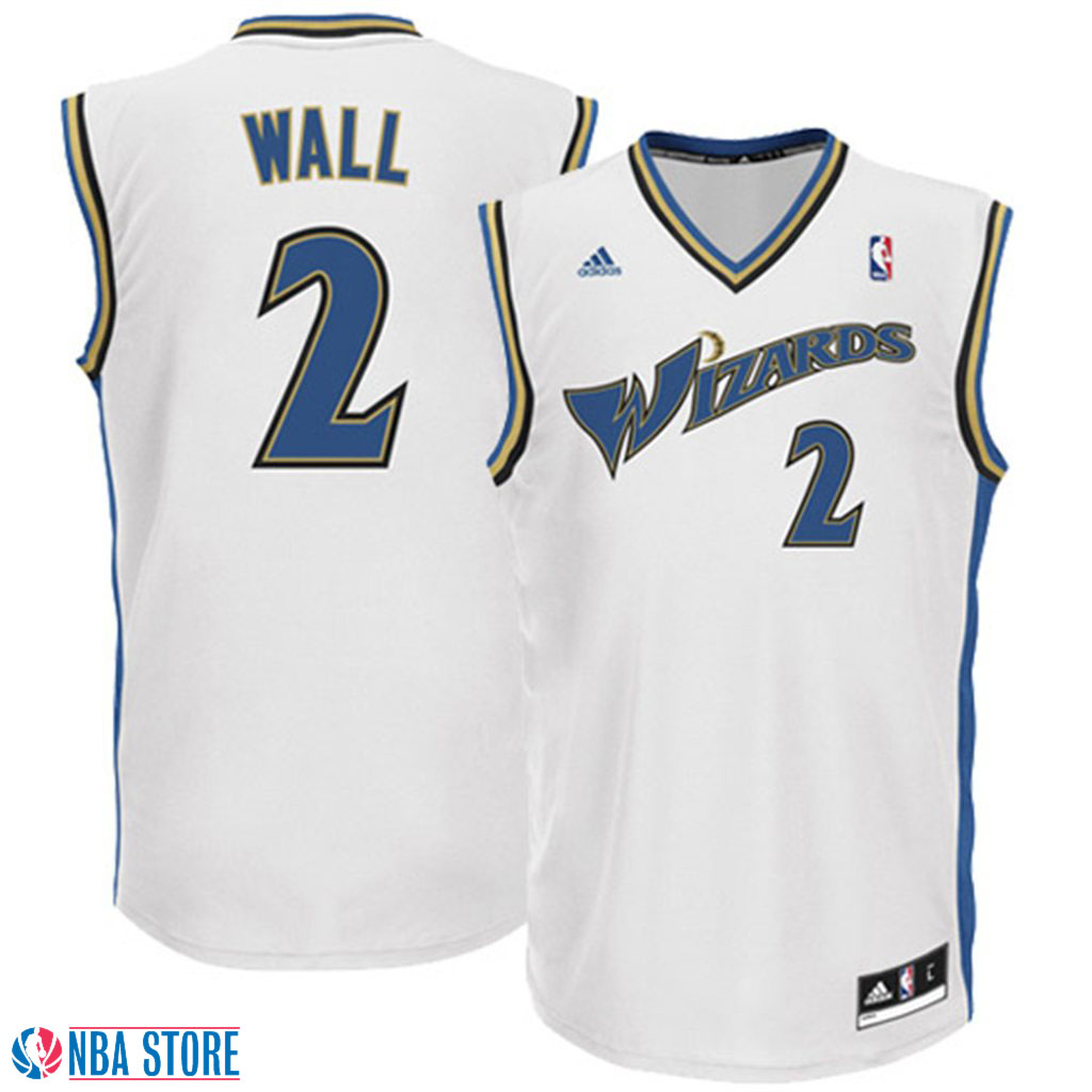 Men's  John Wall Washington Wizards Performance White Jersey