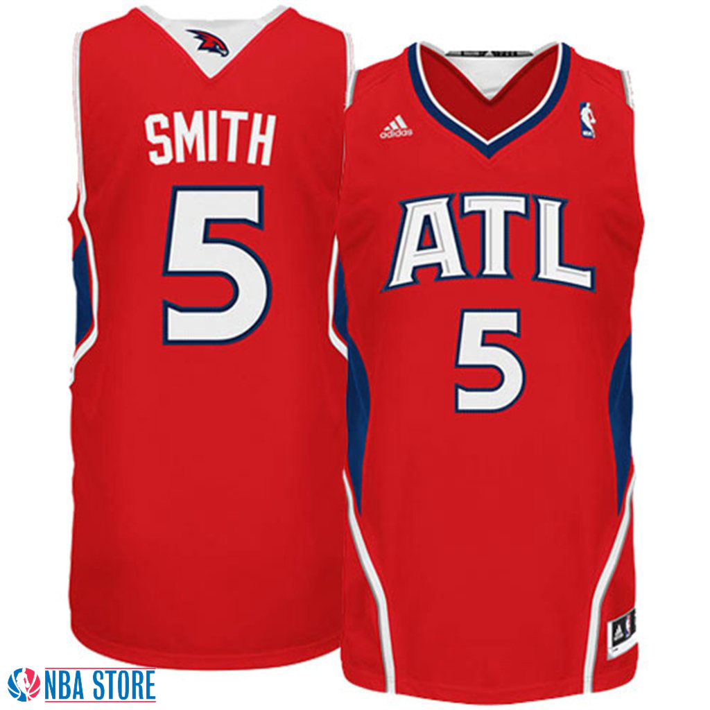 Men's  Josh Smith Atlanta Hawks Red Road Jersey