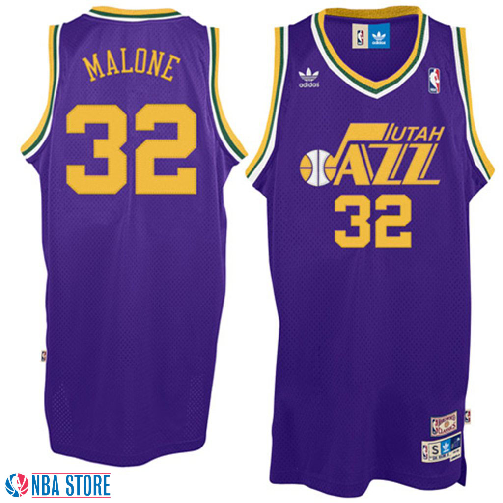 Men's  Karl Malone Utah Jazz Soul Throwback Purple Jersey