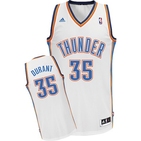 Men's  Kevin Durant Revolution 30 Swingman White Jersey