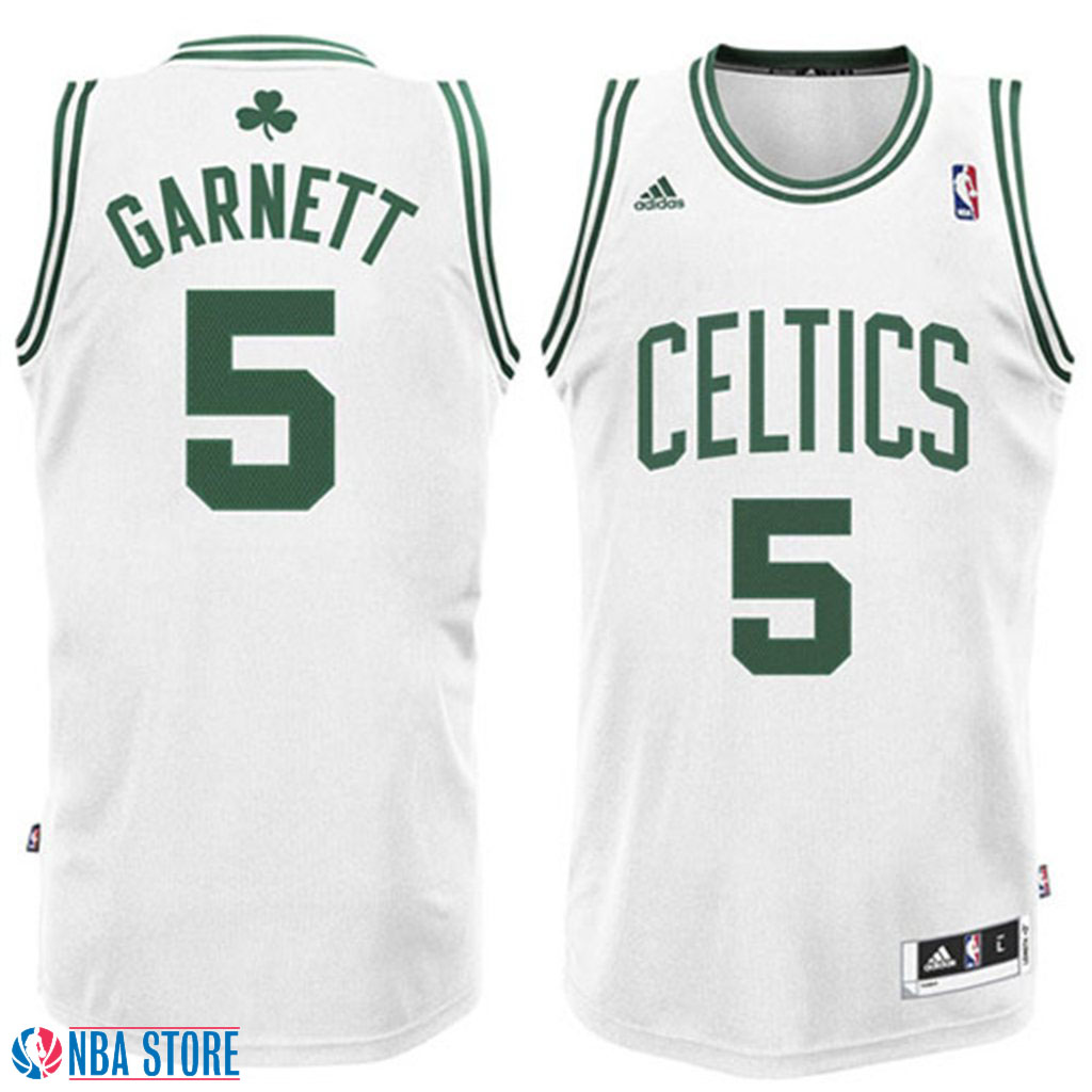 Men's  Kevin Garnett Boston Celtics White Revolution 30 Jersey