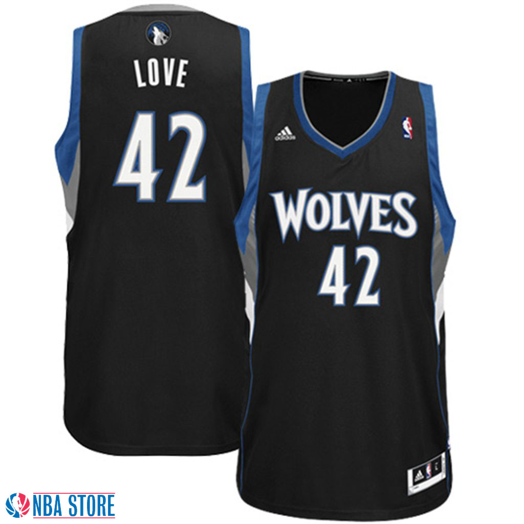 Men's  Kevin Love Revolution 30 Swingman Black Jersey