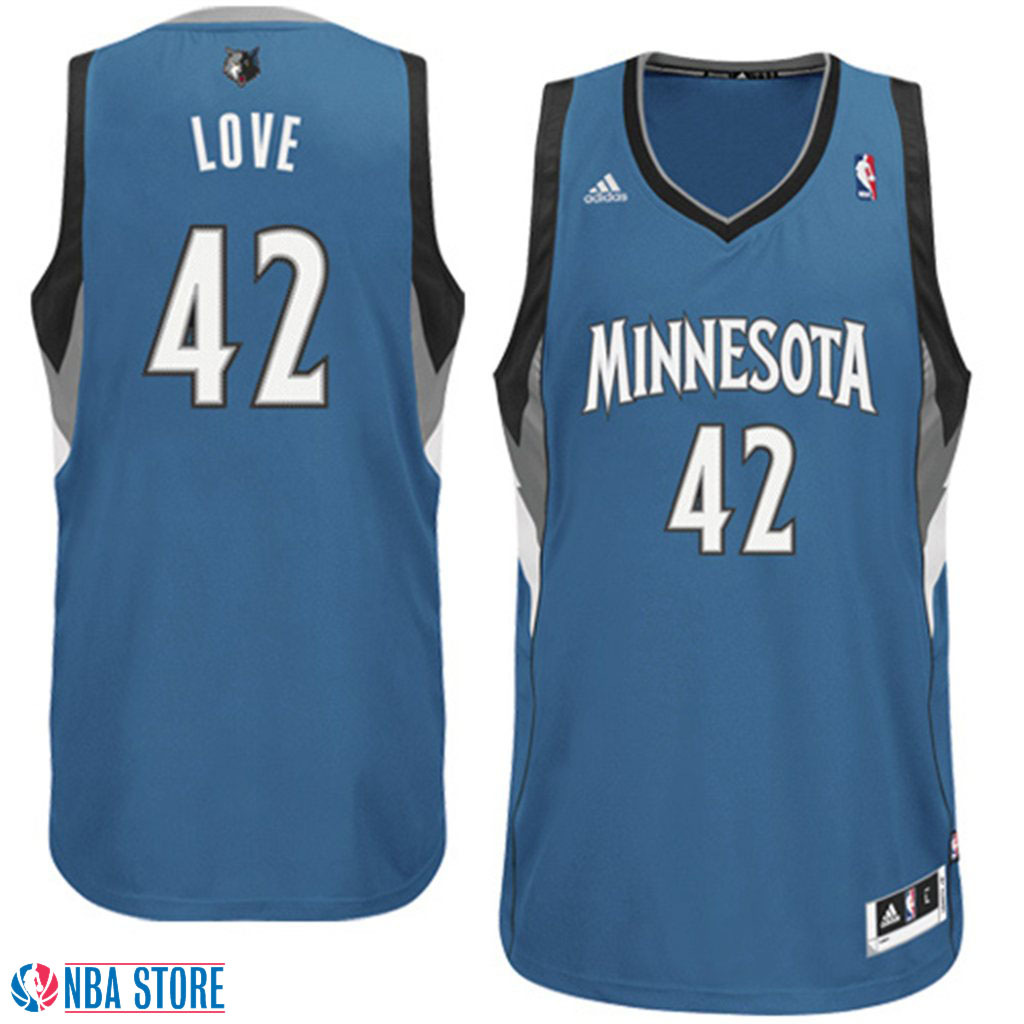 Men's  Kevin Love Revolution 30 Swingman Slate Blue Jersey