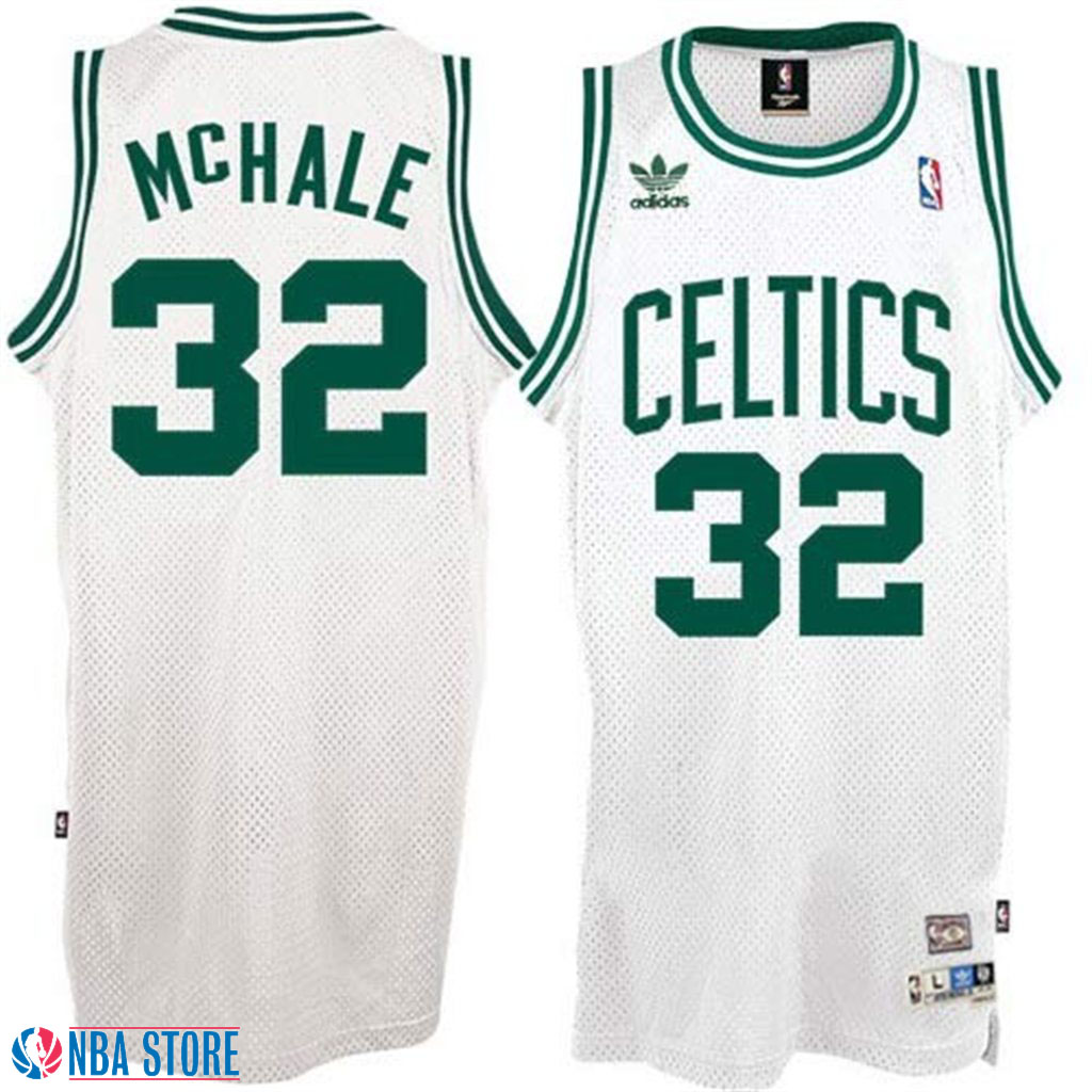 Men's  Kevin McHale Boston Celtics White Hardwood Classics Jersey