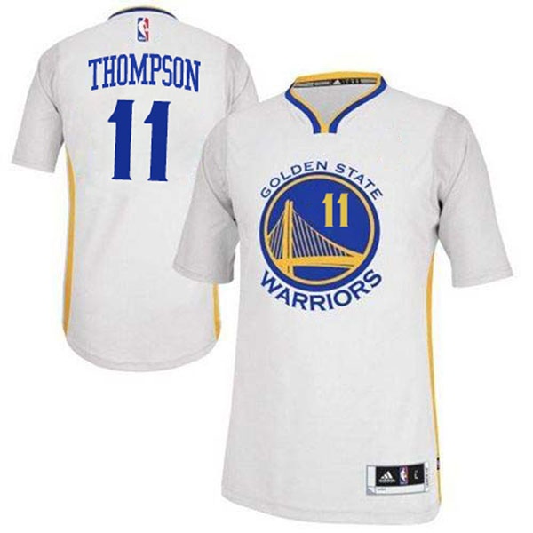 Men's  Klay Thompson New Swingman White Short Sleeves Jersey