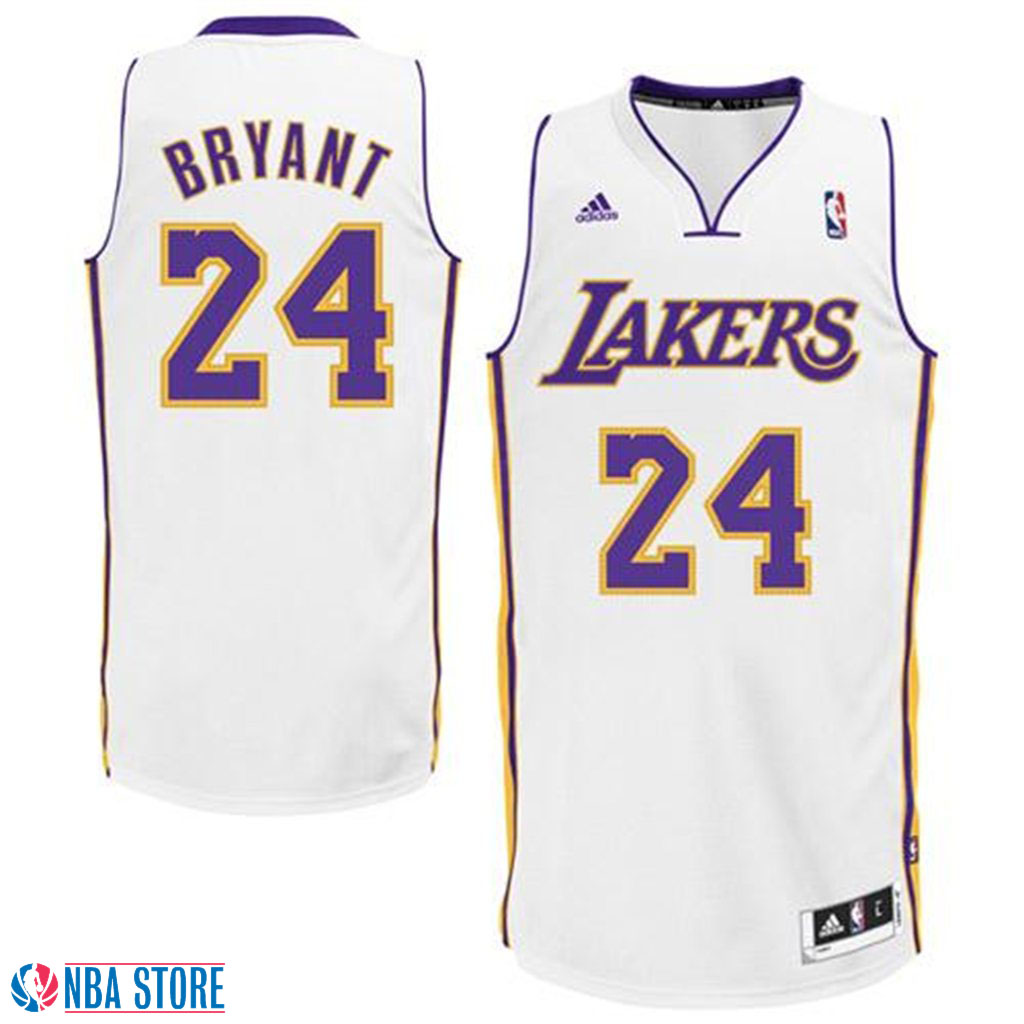 Men's  Kobe Bryant Los Angeles Lakers Home White Jersey