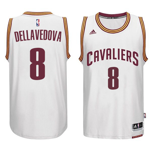 Men's  Cavaliers #8 Matthew Dellavedova 2014-15 New White Jersey