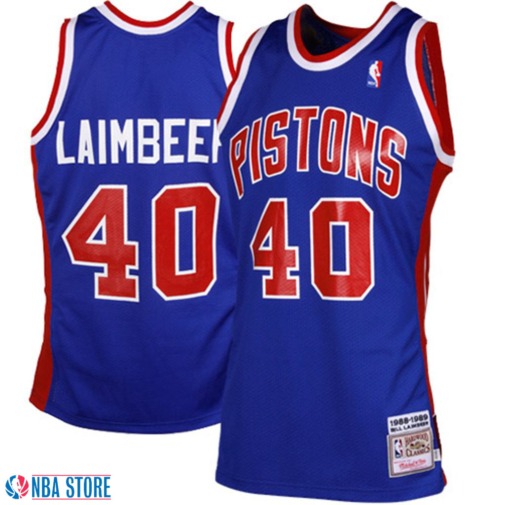 Men's  Bill Laimbeer Detroit Pistons Throwback Jersey