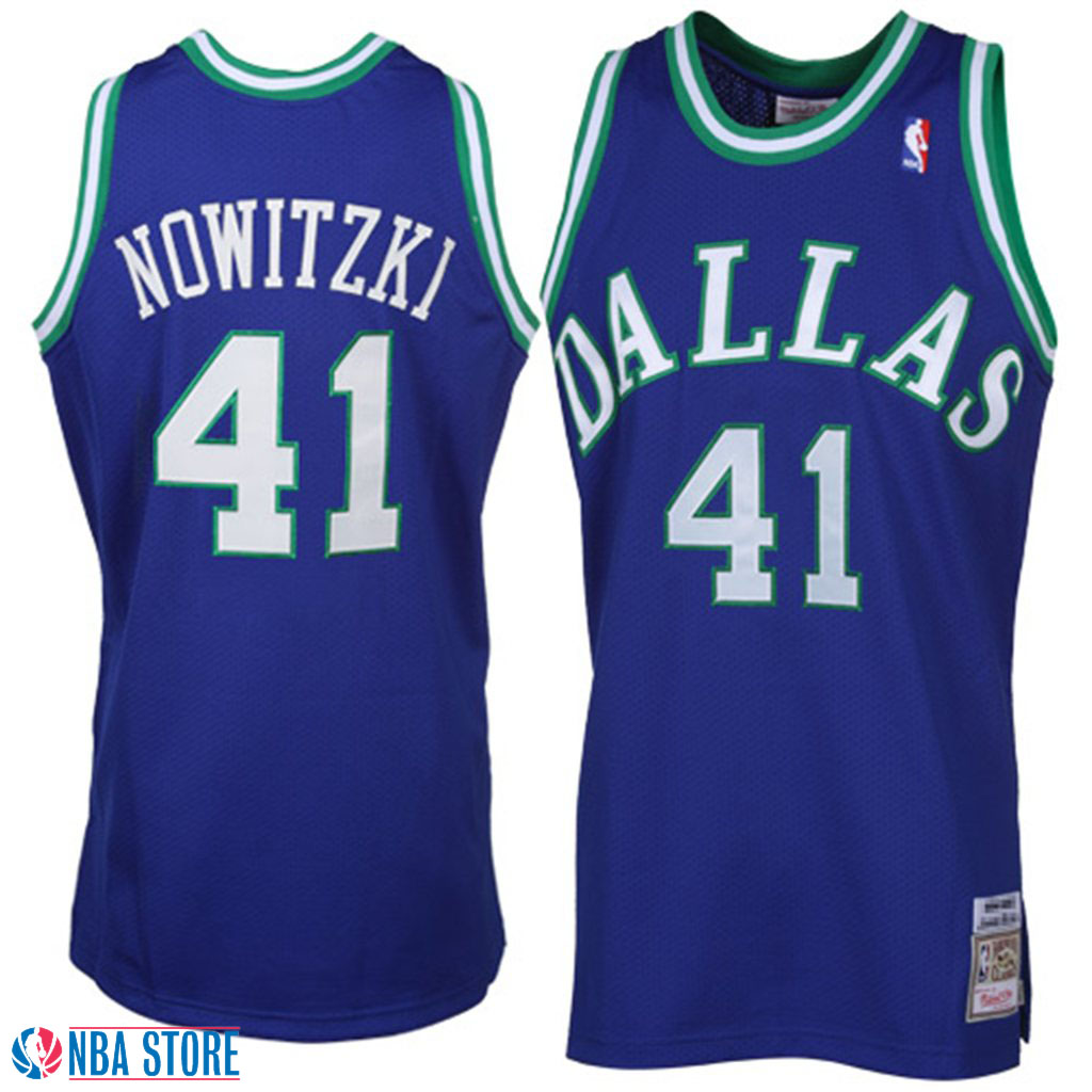 Men's  Dirk Nowitzki Dallas Mavericks Authentic Throwback Jersey