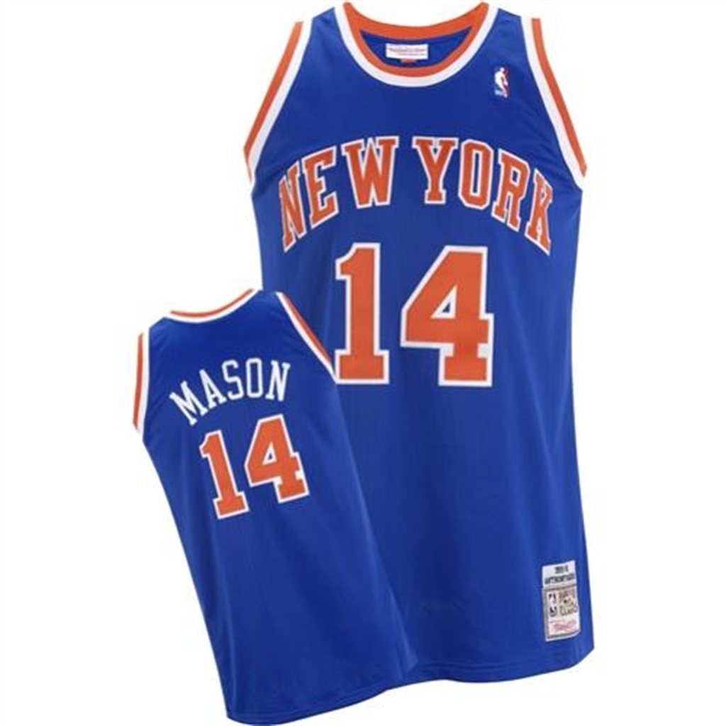 Men's  New York Knicks Anthony Mason Authentic Jersey