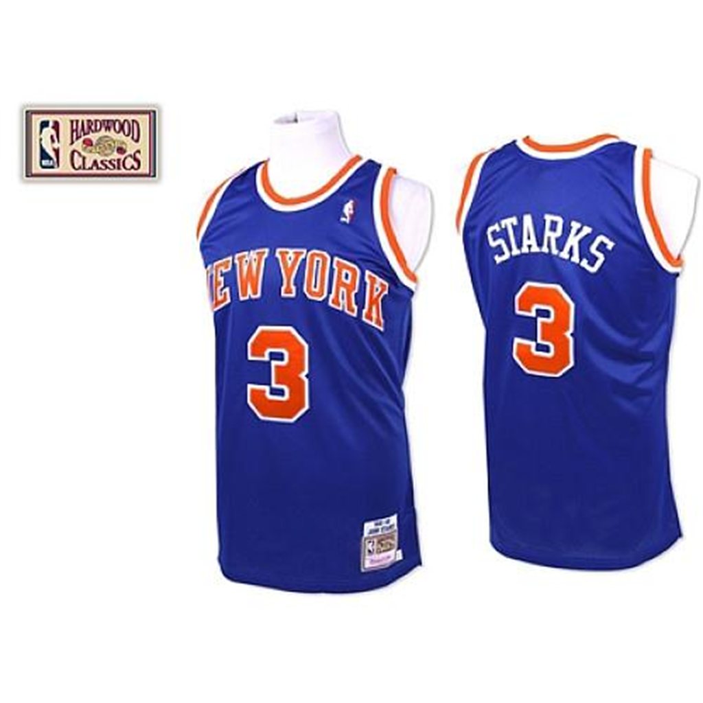 Men's  New York Knicks #3 John Starks  Authentic Jersey