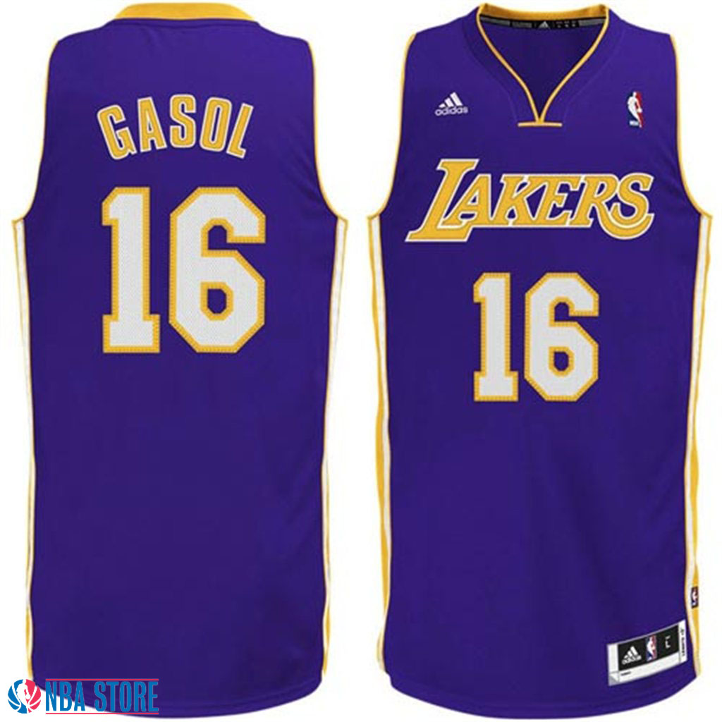 Men's  Pau Gasol Los Angeles Lakers Revolution 30 Purple Jersey