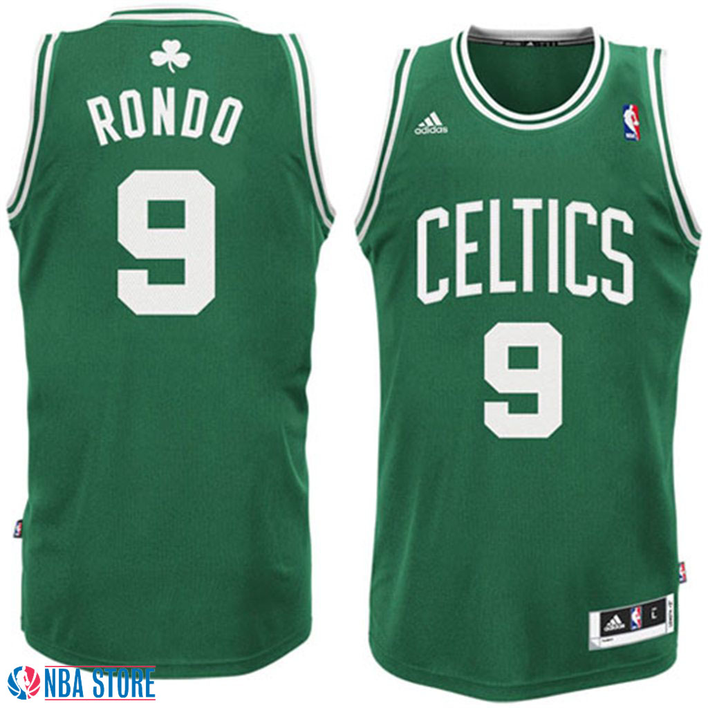 Men's  Rajon Rondo Boston Celtics White Home Revolution 30 Jersey