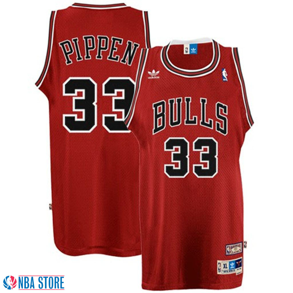 Men's  Scottie Pippen Chicago Bulls Red Throwback Swingman Jersey