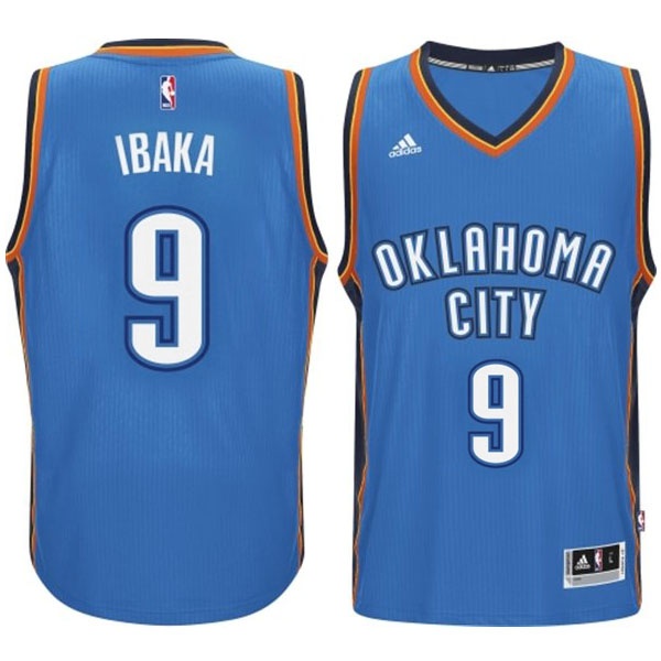 Men's  Serge Ibaka 2014-15 New Swingman Road Blue Jersey