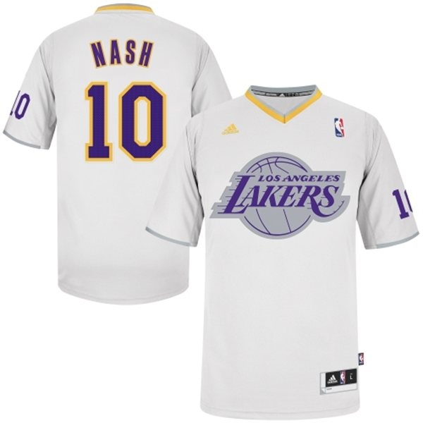 Men's  Los Angeles Lakers #10 Steve Nash 2013 Christmas Day Jersey