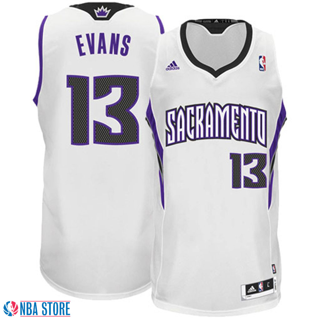 Men's  Tyreke Evans Sacramento Kings Revolution 30 White Jersey