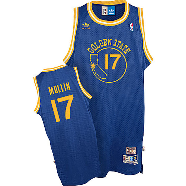 Men's  Golden State Warriors #17 Chris Mullin Soul Blue Jersey