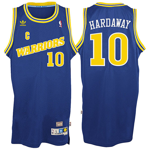 Men's  Tim Hardaway Warriors Hardwood Classics Throwback Jersey