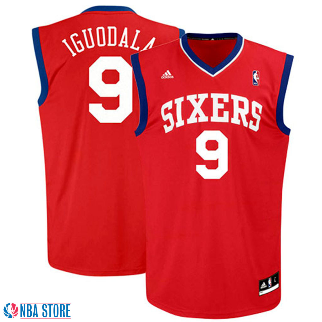 Men's  Andre Iguodala Philadelphia 76ers Road Red  Jersey