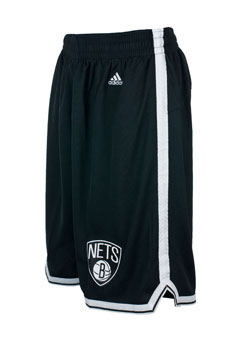 Men's  Brooklyn Nets Black Swingman Road Shorts