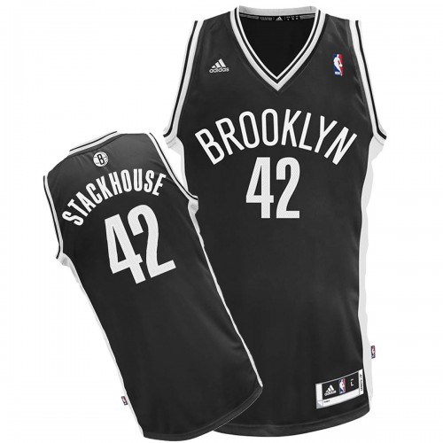 Men's  Brooklyn Nets #42 Jerry Stackhouse Road Jersey