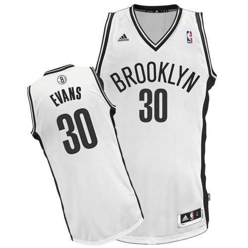 Men's  Brooklyn Nets #30 Reggie Evans Home Jersey