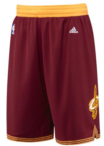 Men's  NBA Cleveland Cavaliers Wine Red Swingman Shorts