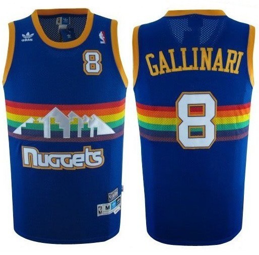 Men's  Denver Nuggets Danilo Gallinar Throwback Jersey