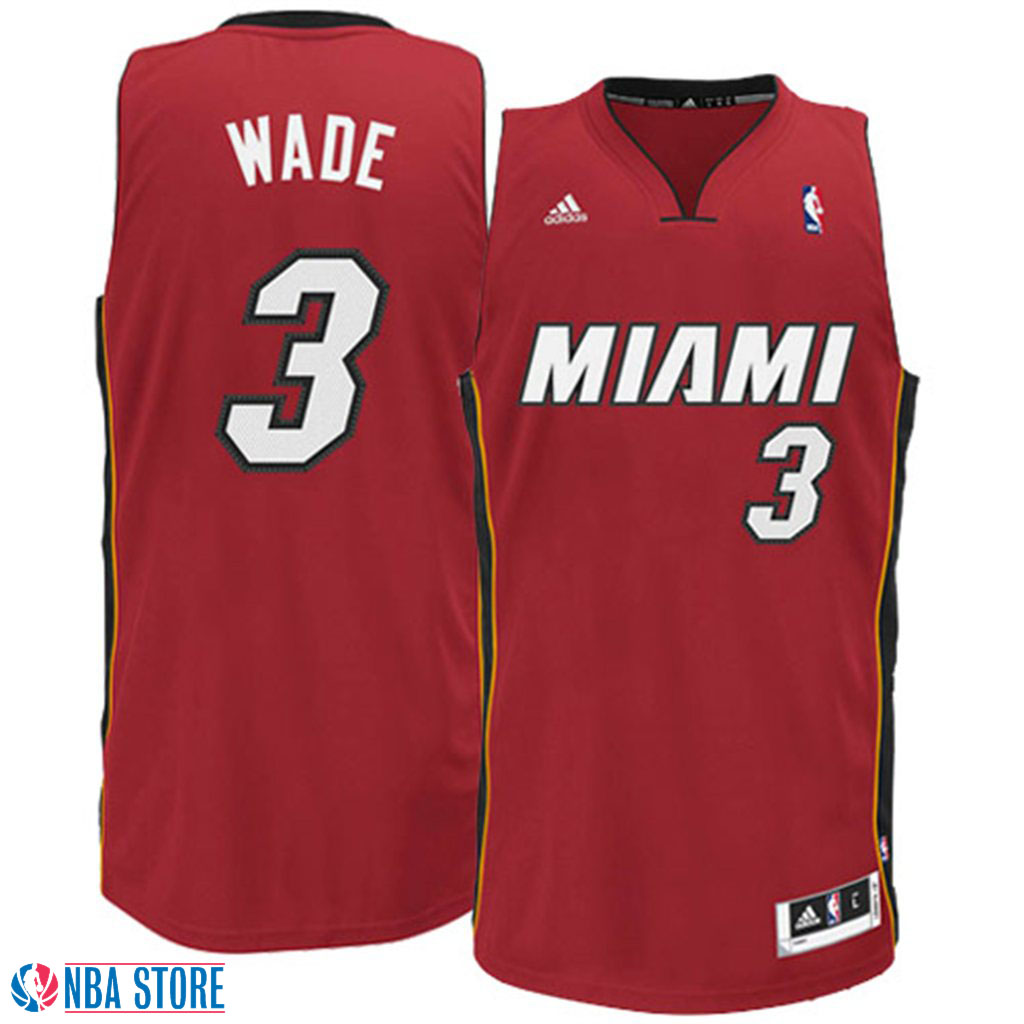 Men's  Dwyane Wade Miami Heat Red Swingman Jersey