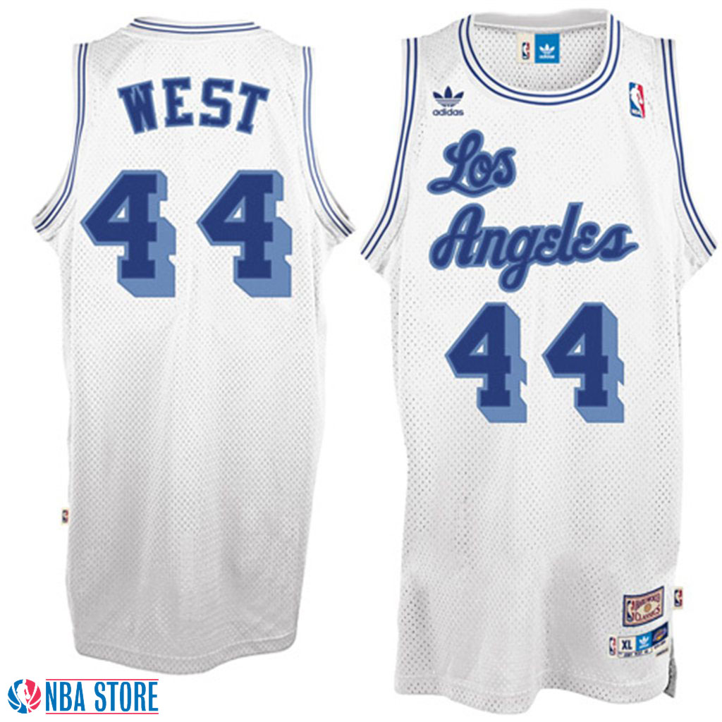 Men's  Jerry West Los Angeles Lakers Soul Throwback White Jersey